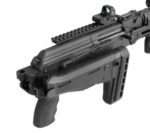 UTG PRO AK Side Folding Stock for Straight Tang Receivers Black - RBU47FS01