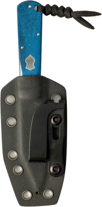 Jack Wolf Knives Gateway Fixed Blade 2.8" CPM-S90V Satin Blue Sawcut Bone - JW54392