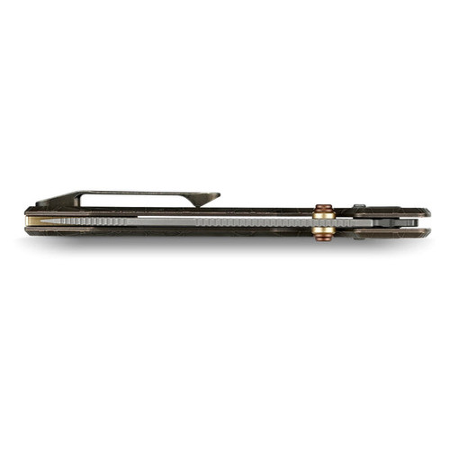 Vosteed Raccoon TiSlim Topliner Lock Knife 3.2" CPM-S35VN Titanium - A4508