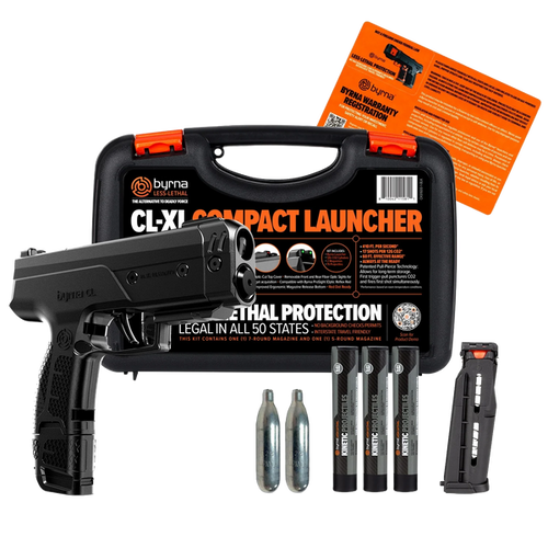 Byrna CL-XL .61 Caliber Extended Non-Lethal Defense Launcher Kit Black - CK61600-1-BLK