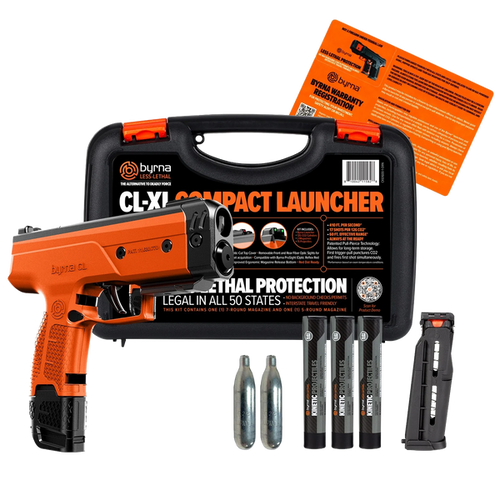 Byrna CL-XL .61 Caliber Extended Non-Lethal Defense Launcher Kit Orange - CK61600-1-ORN