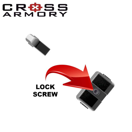 Cross Armory Co-Witness Tall Fiber Optic Sights for Glock Red Anodized - CRGST-RD