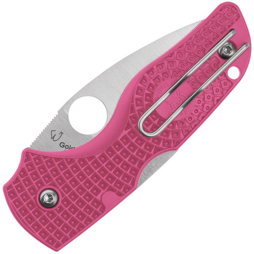 Spyderco Lil' Native Lockback Knife 2.42" CPM S30V Satin Blade Pink G10 - C230PPN