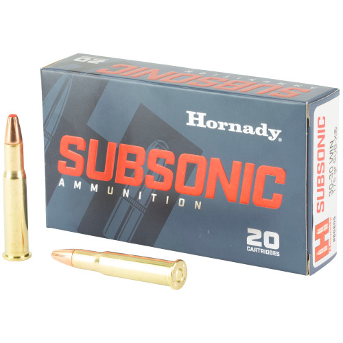 Hornady Subsonic .30-30 Win Ammunition 175 Grain Sub-X Flex Tip 80809 - 20 Rounds per Box