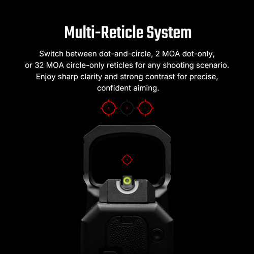 Osight SE Enclosed Emitter Red Dot - Multi-Reticle DPP Footprint - OSIGHT-SE-DPP