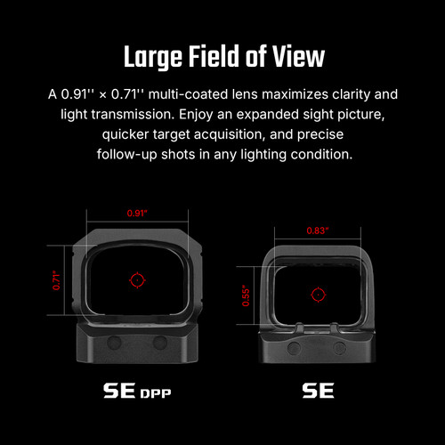 Osight SE Enclosed Emitter Red Dot - Multi-Reticle DPP Footprint - OSIGHT-SE-DPP