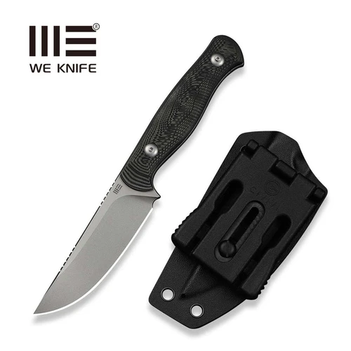 WE Knife Notchline Hunting Fixed Blade 3.45" CPM S35VN Rose Carbon Fiber Handle - WE25047-1