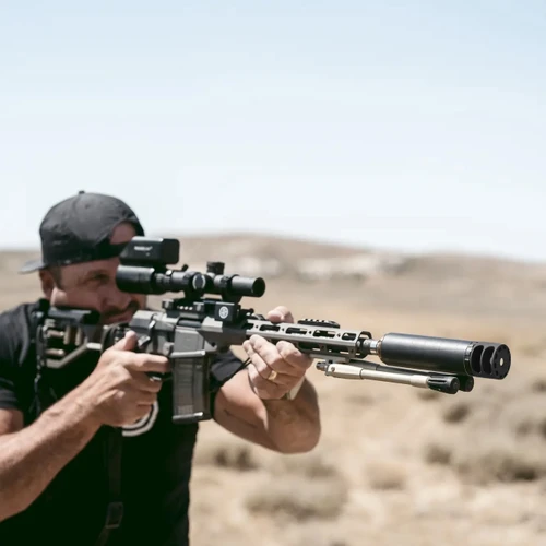 SilencerCo Bravo Directional Anchor Brake .30 Caliber Black - AC5740