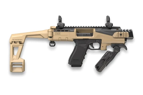 FAB Defense KPOS Scout Slim Conversion Kit with Brace Fits Glock 17/19 FDE - FX-KSCOUTSLAT