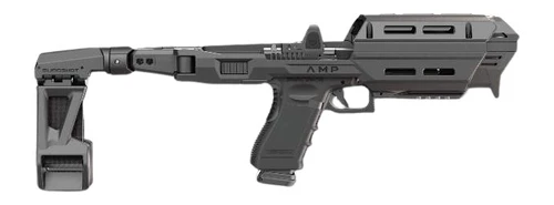 FAB Defense KPOS AMP Pistol Conversion Kit w/ Arm Brace GLOCK 17/19 Black - FX-AMPSL-10A1B-BP