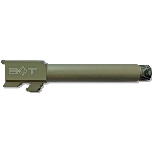 Backup Tactical Threaded 9MM Barrel For Glock 19 - OD Green Finish, Barrel Ships with 1 FRAG-ODG Color Matching Thread Protector