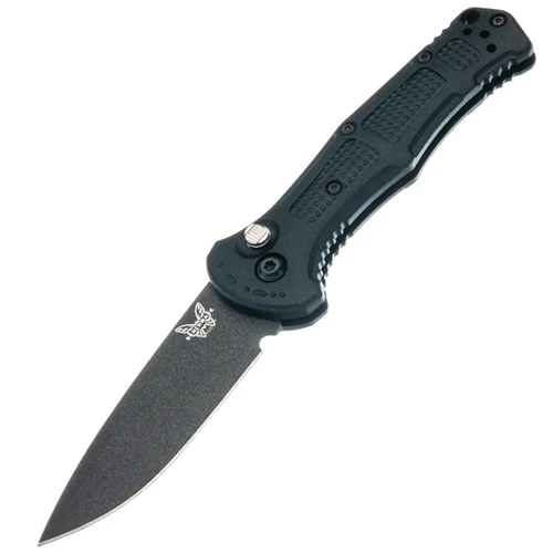Benchmade 9570BK-02 Mini Claymore Push-Button Auto 3" 154CM Cobalt Black - 9570BK-02