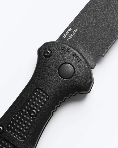 Benchmade 9570BK-02 Mini Claymore Push-Button Auto 3" 154CM Cobalt Black - 9570BK-02