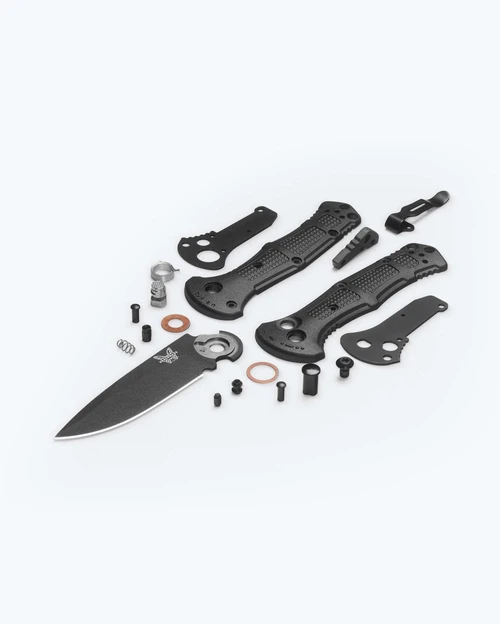 Benchmade 9570BK-02 Mini Claymore Push-Button Auto 3" 154CM Cobalt Black - 9570BK-02