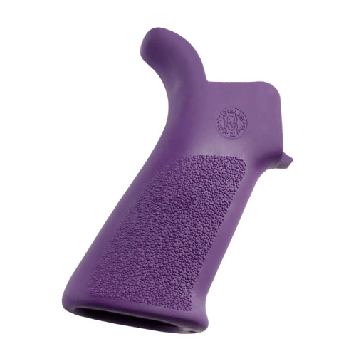 Hogue OverMolded AR-15 Beavertail Grip No Finger Grooves Purple - 15036