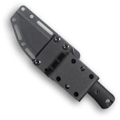 Reiff Knives RUT Fixed Blade Hunting Knife 4.0" CPM MagnaCut Stonewash Black Micarta - RU319BCMBLKA