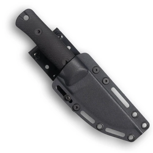Reiff Knives RUT Fixed Blade Hunting Knife 4.0" CPM MagnaCut Stonewash Black Micarta - RU319BCMBLKA