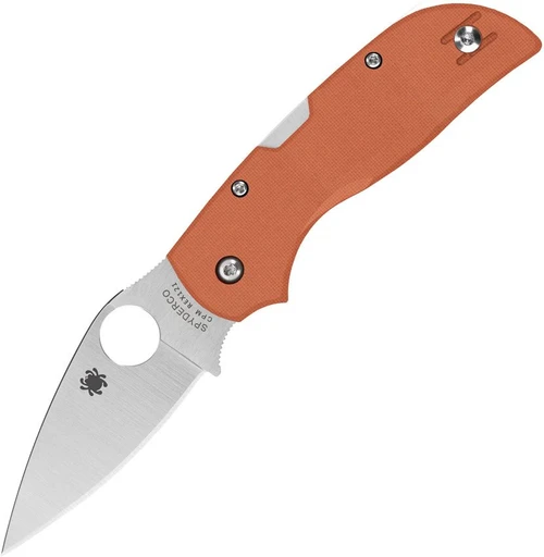 Spyderco Chaparral Lightweight 2.80" CPM REX 121 Satin Blade Burnt Orange G10 - C152GPBOR