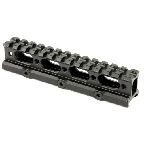UTG Super Slim Picatinny Riser Mount 1" Height 13 Slots Black - MT-RSX1L