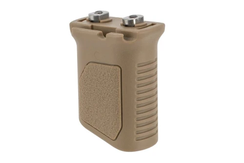 Strike Industries Angled Vertical Grip Short M-LOK FDE - SI-AR-CMAG-S-FDE