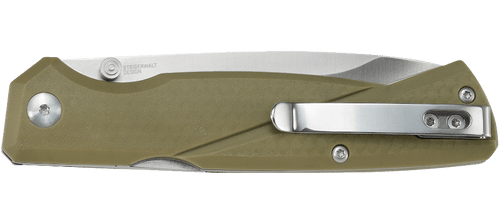 CRKT  Kova Folding Knife - 3.5" Satin Drop Point Blade, FDE GRN Handles CRKT  Kova Folding Knife - 3.5" Satin Drop Point Blade, FDE GRN Handles