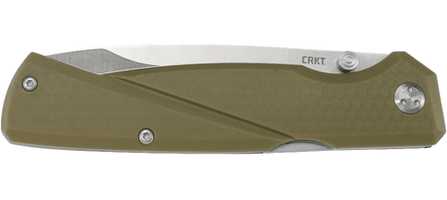 CRKT  Kova Folding Knife - 3.5" Satin Drop Point Blade, FDE GRN Handles CRKT  Kova Folding Knife - 3.5" Satin Drop Point Blade, FDE GRN Handles