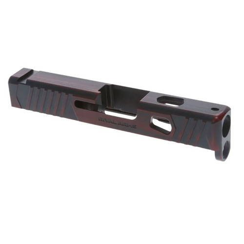 Rival Arms RA-RA12G305A Faction Series Slide A1 with Front & Rear Serrations Cerakote Ready Red 17-4 Stainless Steel for Glock 43X