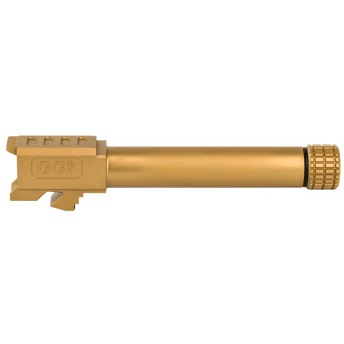 Grey Ghost Precision GGP-19 Match Grade 9MM Threaded Barrel - Titanium Nitride Finish, Fits Glock 19 Gen3 and Gen4 Grey Ghost Precision GGP-19 Match Grade 9MM Threaded Barrel - Titanium Nitride Finish, Fits Glock 19 Gen3 and Gen4