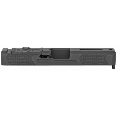 Grey Ghost Precision Stripped Slide For Glock 19 - Version 4, Gen 3, Dual Optic Cutout Compatible (RMR and DeltaPoint Pro), Black Nitride Finish Grey Ghost Precision Stripped Slide For Glock 19 - Version 4, Gen 3, Dual Optic Cutout Compatible (RMR and DeltaPoint Pro), Black Nitride Finish