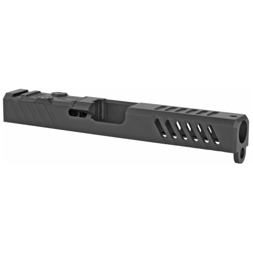 Grey Ghost Precision Stripped Slide For Glock 19 - Version 1, Gen 3, Dual Optic Cutout Compatible (RMR and DeltaPoint Pro), Black Nitride Finish Grey Ghost Precision Stripped Slide For Glock 19 - Version 1, Gen 3, Dual Optic Cutout Compatible (RMR and DeltaPoint Pro), Black Nitride Finish