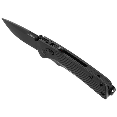SOG Flash AT Blackout Assisted Folding Knife - 3.45" D2 Black Plain Blade, Black GRN Handles SOG Flash AT Blackout Assisted Folding Knife - 3.45" D2 Black Plain Blade, Black GRN Handles