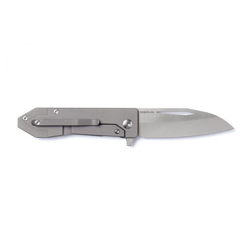 Vargo Outdoors Sobata 398 Titanium Folding Knife -  3.2" Sintered Titanium Ceramic Silver Alloy Blade, 6AL4V Titanium Handles Vargo Outdoors Sobata 398 Titanium Folding Knife -  3.2" Sintered Titanium Ceramic Silver Alloy Blade, 6AL4V Titanium Handles