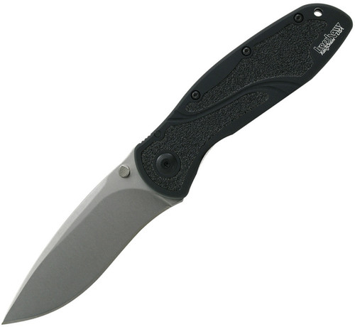 Kershaw Ken Onion Blur Assisted Folding Knife - 3.4" S30V Stonewash Plain Blade, Black Aluminum Handles Kershaw Ken Onion Blur Assisted Folding Knife - 3.4" S30V Stonewash Plain Blade, Black Aluminum Handles