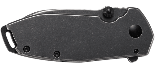 CRKT Squid Assisted Black Flipper Knife - 2.37" Black Stonewashed Drop Point Blade, Stainless Steel Handles CRKT Squid Assisted Black Flipper Knife - 2.37" Black Stonewashed Drop Point Blade, Stainless Steel Handles