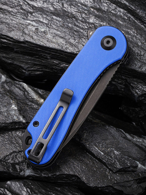 CIVIVI Knives C907X Elementum Flipper Knife - 2.96" D2 Black Stonewashed Blade, Blue G10 Handles CIVIVI Knives C907X Elementum Flipper Knife - 2.96" D2 Black Stonewashed Blade, Blue G10 Handles