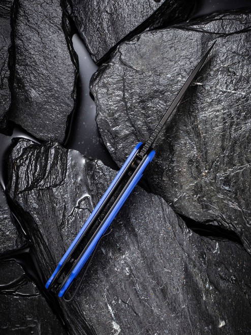 CIVIVI Knives C907X Elementum Flipper Knife - 2.96" D2 Black Stonewashed Blade, Blue G10 Handles CIVIVI Knives C907X Elementum Flipper Knife - 2.96" D2 Black Stonewashed Blade, Blue G10 Handles