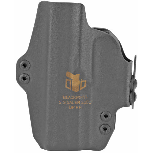 BlackPoint Tactical  DualPoint™ AIWB Holster - Fits Sig P320 Compact, Includes 1.75" OWB Loops to Convert to Low Profile OWB, Black