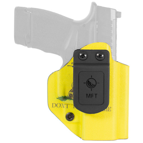 Mission First Tactical  Inside Waistband Gadsen Flag Holster - Fits Springfield Hellcat, Ambidextrous, Kydex, Includes 1.5" Belt Attachment Mission First Tactical  Inside Waistband Gadsen Flag Holster - Fits Springfield Hellcat, Ambidextrous, Kydex, Includes 1.5" Belt Attachment