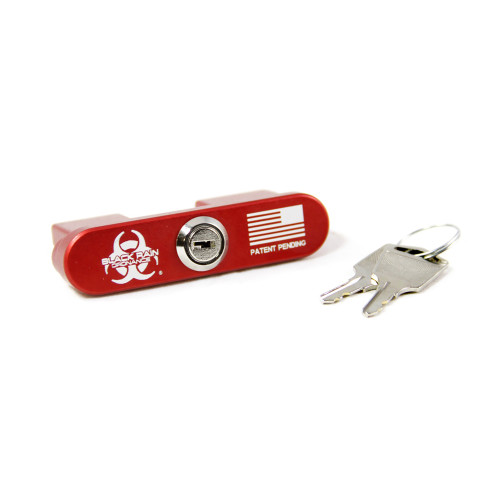 Black Rain Ordnance AR-15 Chamber Lock - Laser Engraved, Aircraft Grade Aluminum, Red Anodized Finish