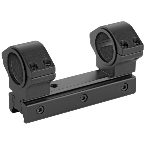 Konus  Universal One Piece Riflescope Mount with 30mm Rings and 1" Inserts - Picatinny Mount, Matte Black