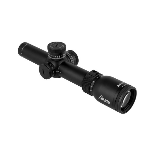 Alpen Optics Apex  1-6X24mm Rifle Scope - AR-BDC Reticle, 24mm Objective Lens, 30mm Main Tube, First Focal Plane, Black Alpen Optics Apex  1-6X24mm Rifle Scope - AR-BDC Reticle, 24mm Objective Lens, 30mm Main Tube, First Focal Plane, Black