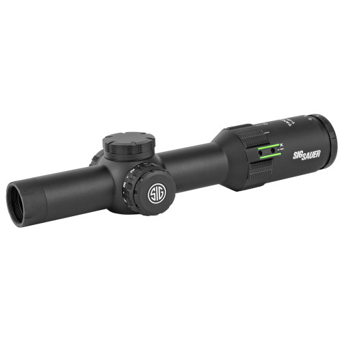 Sig Sauer TANGO4 1-4X24MM Rifle Scope - 30MM, FFP, 556-762 Horseshoe Illiminated Reticle, 0.5 MOA Adjustments, Black