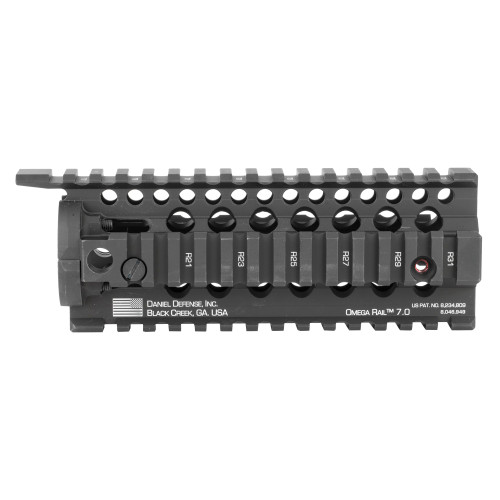 Daniel Defense Omega Rail 7.0" Picatinny - Fits Carbine Length AR Rifles, 2 Piece Drop-In Free Float Rail System, Black Daniel Defense Omega Rail 7.0" Picatinny - Fits Carbine Length AR Rifles, 2 Piece Drop-In Free Float Rail System, Black