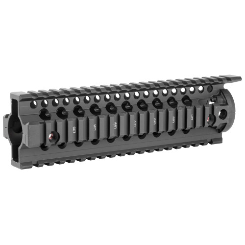 Daniel Defense Omega Rail 9.0" Picatinny - Fits Mid Length AR Rifles, 2 Piece Drop-In Free Float Rail System, Black
