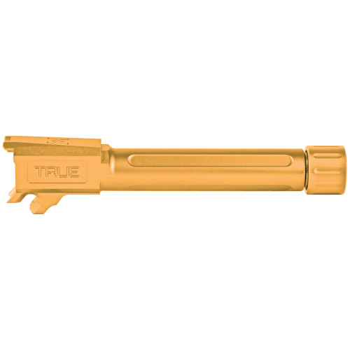True Precision 9MM Threaded Barrel for the Sig P365XL - Gold, Thread Protector, Threaded True Precision 9MM Threaded Barrel for the Sig P365XL - Gold, Thread Protector, Threaded