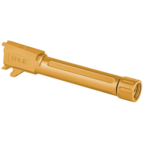True Precision 9MM Threaded Barrel for the Sig P365XL - Gold, Thread Protector, Threaded True Precision 9MM Threaded Barrel for the Sig P365XL - Gold, Thread Protector, Threaded