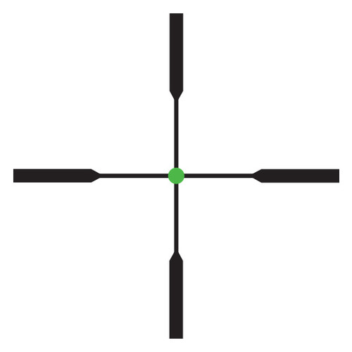Standard Duplex Crosshair w/ Green Dot, Tritium / Fiber Optics Illuminated Standard Duplex Crosshair w/ Green Dot, Tritium / Fiber Optics Illuminated
