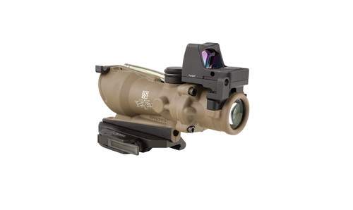 Trijicon ACOG 4x32 BAC ECOS Riflescope with Trijicon RMR -5.56 BDC Trijicon ACOG 4x32 BAC ECOS Riflescope with Trijicon RMR -5.56 BDC