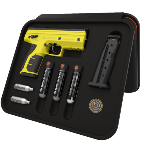 Byrna HD Kinectic Kit - Non Lethal Self Defense Launcher, Bright Yellow