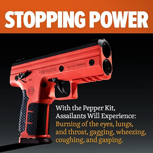 Byrna SD Pepper Kit - Non Lethal Self Defense Launcher, Black Byrna SD Pepper Kit - Non Lethal Self Defense Launcher, Black
